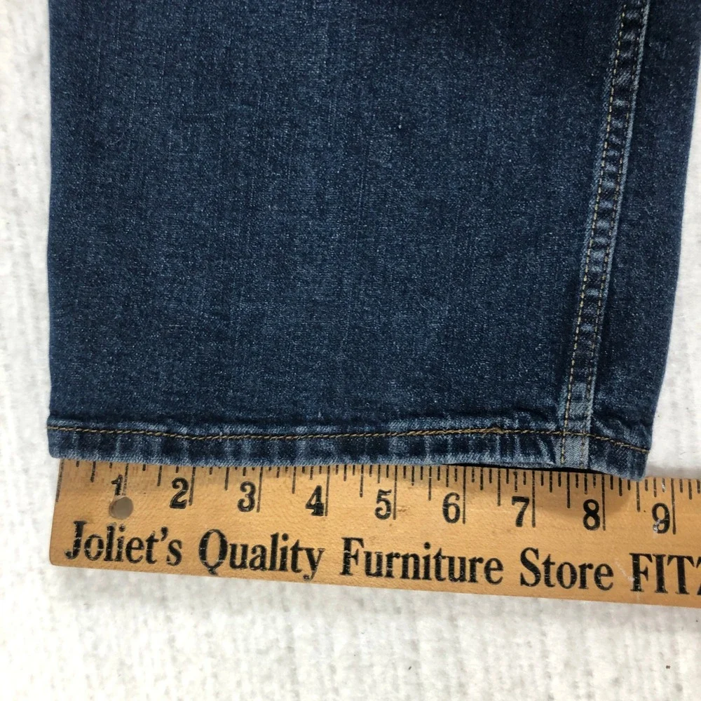 Signature by Levi Strauss Men Dark Wash Straight‎ Leg Jeans W40 L30 Gold Label